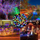 LUCES NAVIDEÑAS CON PANEL SOLAR